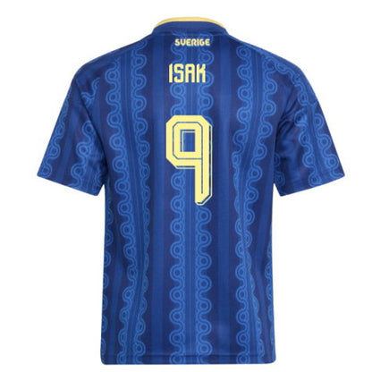 Sweden Alexander Isak 9 Away Soccer Jersey World Cup 2026