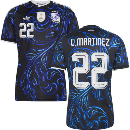 Argentina Lautaro Martínez 22 Away Soccer Jersey World Cup 2026