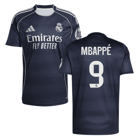 Real Madrid Kylian Mbappé 9 Away Soccer Jersey 2025-2026