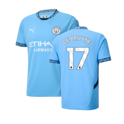 Manchester City Kevin De Bruyne 17 Home Soccer Jersey 2024/25