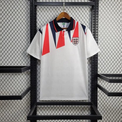 England Retro Home Soccer Jersey Euro Cup 1992