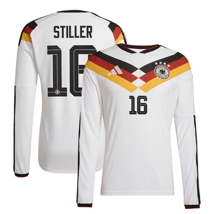 Germany Angelo Stiller 16 Long Sleeve Home Soccer Jersey World Cup 2026