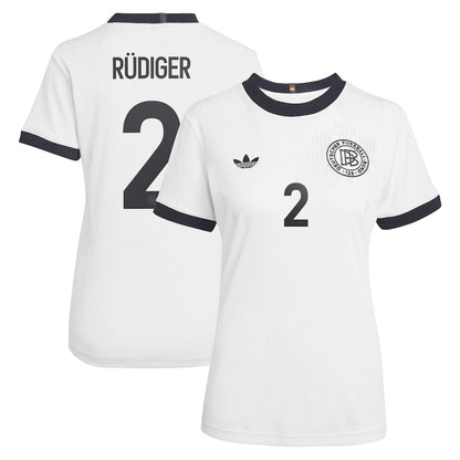 Germany Antonio Rudiger 2 Women's Home Soccer Jersey Euro 2025