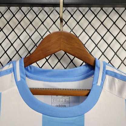 Women's Argentina Rodrigo De Paul 7 Home Soccer Jersey 2024/25
