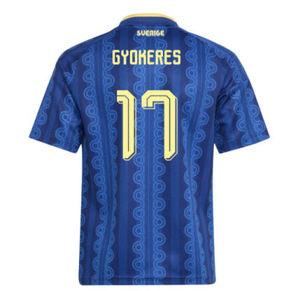Sweden Viktor Gyokeres 17 Away Soccer Jersey World Cup 2026