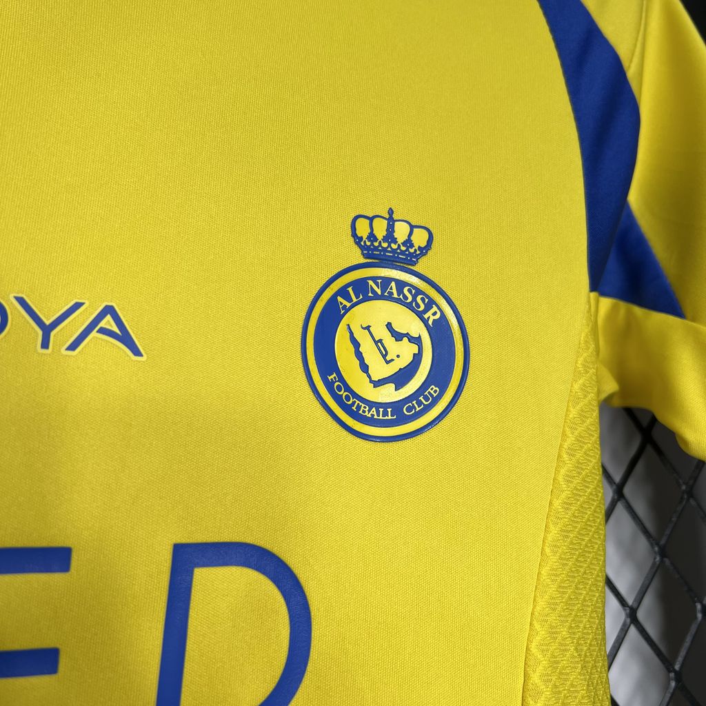 Al Nassr FC Cristiano Ronaldo 7 Kids Home Soccer Jersey 2024/25