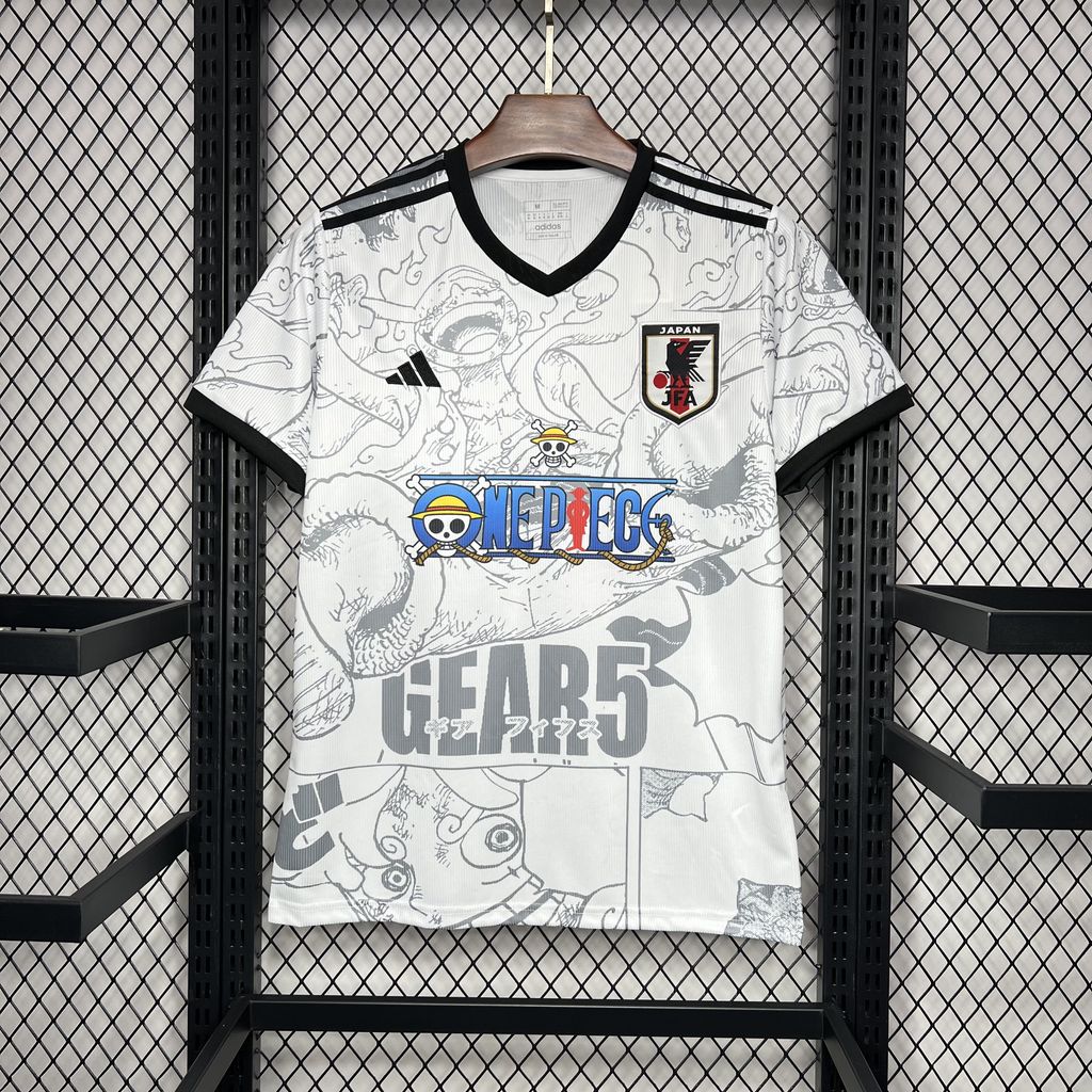 Japan X One Piece Special Edition Soccer Jersey 2024/25 - White
