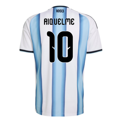 Argentina Juan Román Riquelme 10 Home Soccer Jersey World Cup 2026