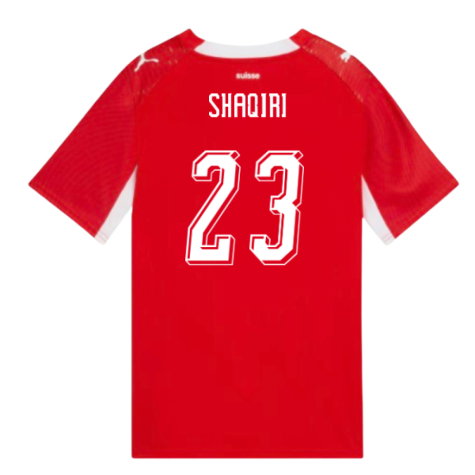 Switzerland Xherdan Shaqiri 23 Home Soccer Jersey World Cup 2026