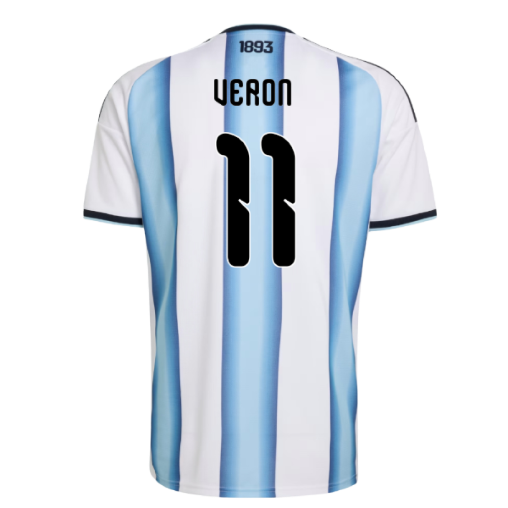 Argentina Verón 11 Home Soccer Jersey World Cup 2026