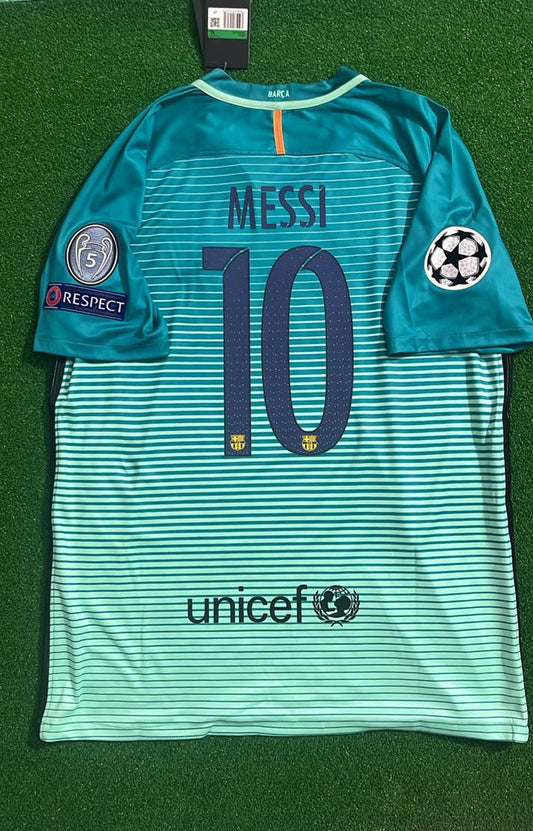 FC Barcelona Lionel Messi 10 Away Retro Soccer Jersey 2016-2017