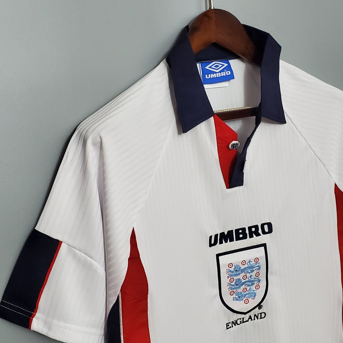 England Retro Home Soccer Jersey World Cup 1998