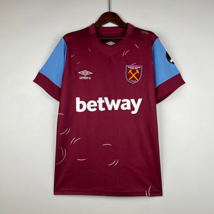 West Ham United Declan Rice 41 Home Soccer Jersey 2023/24