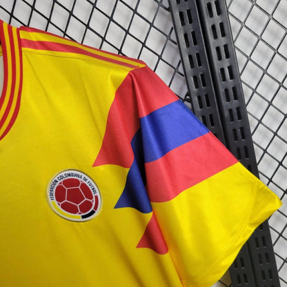 Colombia Retro Home Soccer Jersey World Cup 1990