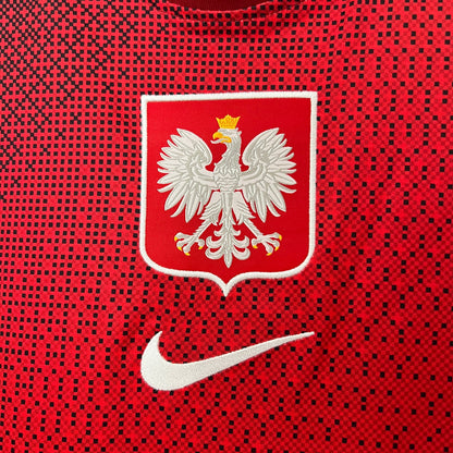 Poland Robert Lewandowski 9 Away Soccer Jersey Euro 2024