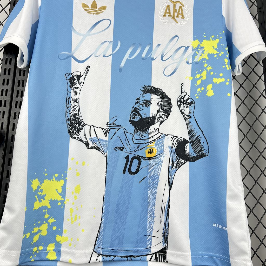 Argentina Lionel Messi 50th Anniversary Special Edition Soccer Jersey 2024-2025