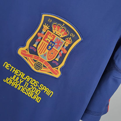 Spain David Villa 7 Retro Away Soccer Jersey World Cup 2010