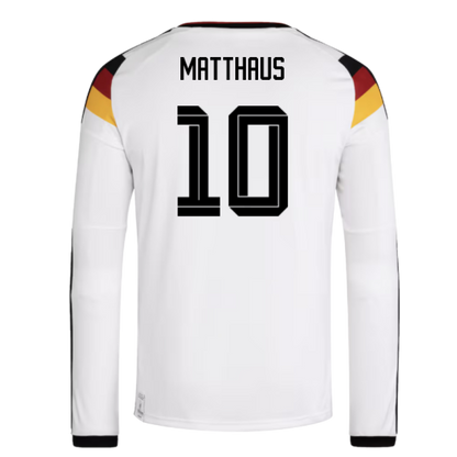 Germany Lothar Matthäus 10 Long Sleeve Home Soccer Jersey World Cup 2026