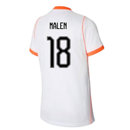 Netherlands Donyell Malen 18 Away Soccer Jersey World Cup 2026