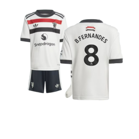 Manchester United Bruno Fernandes 8 Third Kids Soccer Jersey 2024/25