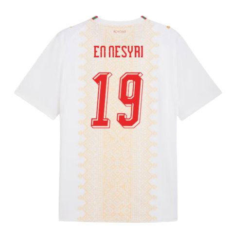 Morocco Youssef En-Nesyri 19 Away Soccer Jersey World Cup 2026