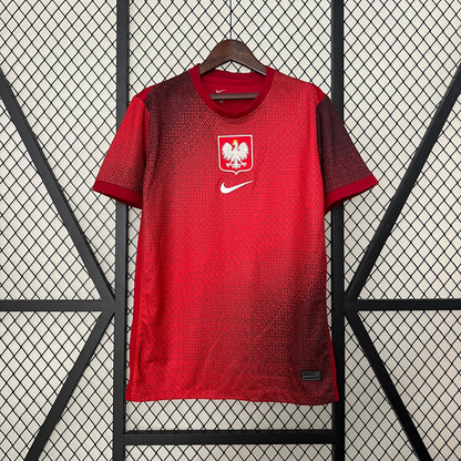 Poland Robert Lewandowski 9 Away Soccer Jersey Euro 2024
