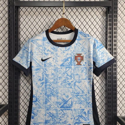 Women's Portugal Ruben Dias 4 Away Soccer Jersey Euro 2024