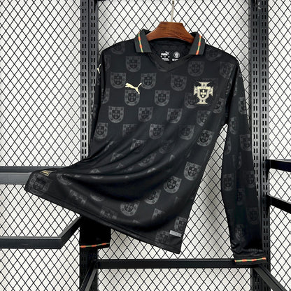 Portugal X Eusébio "Pantera Negra" Long Sleeve Special Edition Soccer Jersey 2025-2026