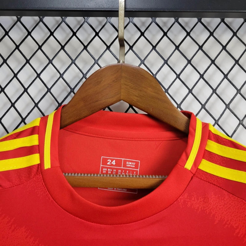 Spain Sergio Busquets 5 Kids Home Soccer Jersey Euro 2024