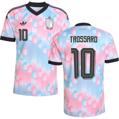 Belgium Leandro Trossard 10 Away Soccer Jersey World Cup 2026