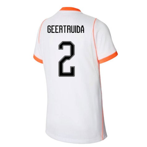 Netherlands Lutsharel Geertruida 2 Away Soccer Jersey World Cup 2026