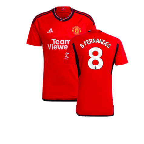 Manchester United Bruno Fernandes 8 Home Soccer Jersey 2023/24