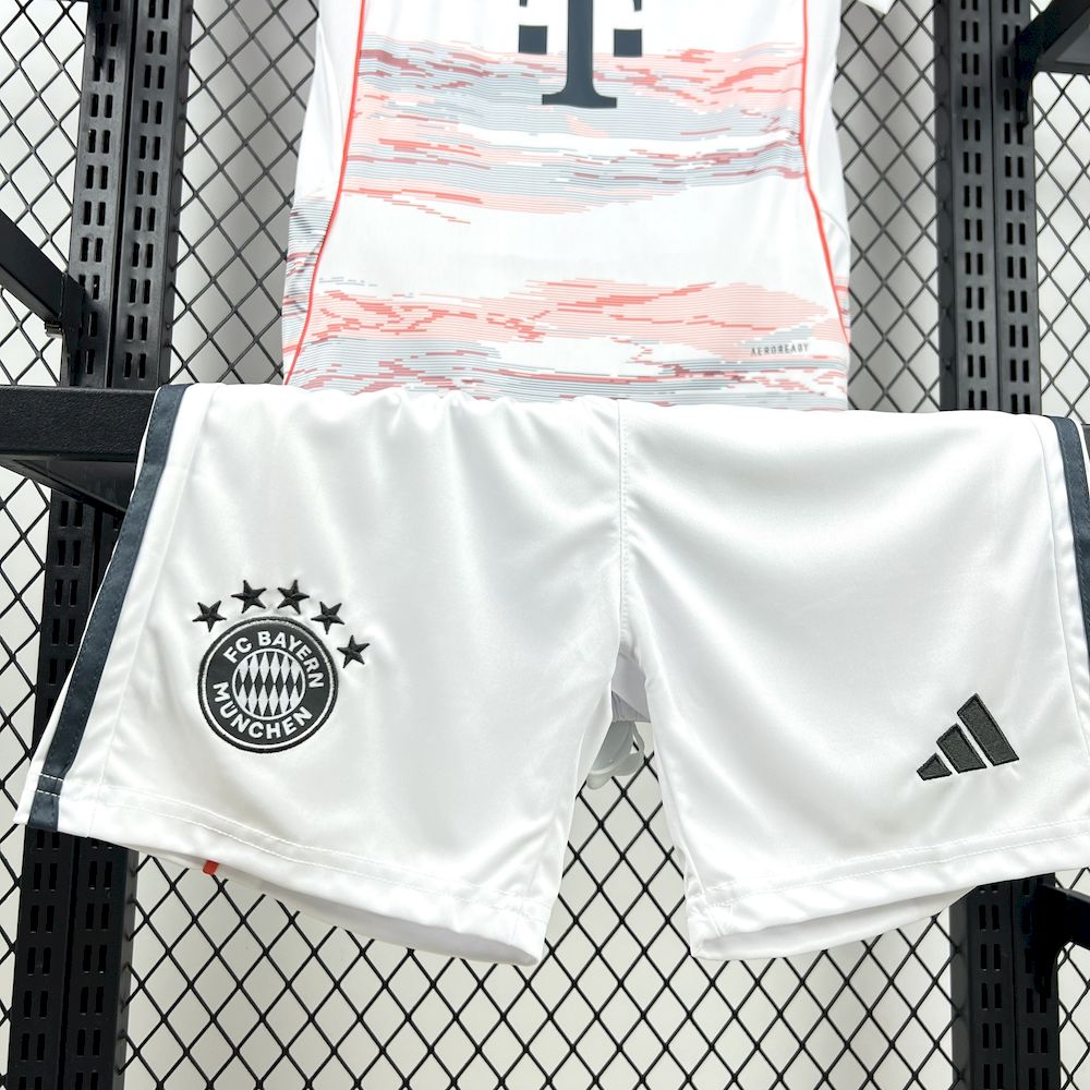 Bayern Munich Michael Olise 17 Kids Away Soccer Jersey 2025-2026