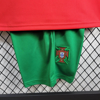 Portugal Ricardo Carvalho 6 Kids Home Soccer Jersey Euro 2024