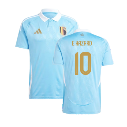 Belgium Eden Hazard 10 Away Soccer Jersey UEFA Euro 2024