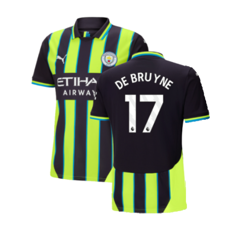 Manchester City Kevin De Bruyne 17 Away Soccer Jersey 2024/25