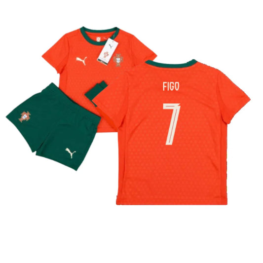 Portugal Luís Figo 7 Home Soccer Jersey Kids Kit 2025-2026
