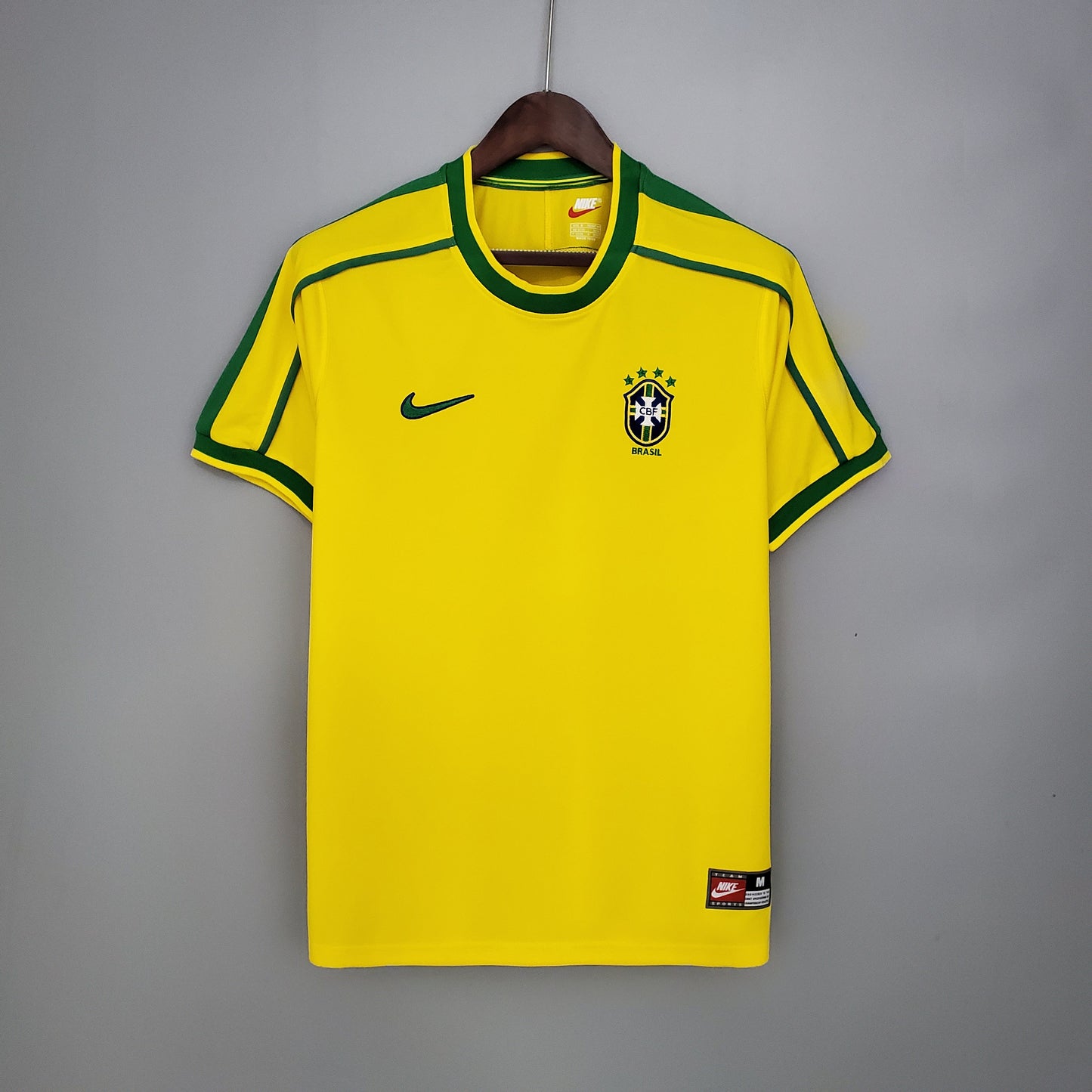 Brazil Ronaldinho 11 Home Retro Soccer Jersey World Cup 1998