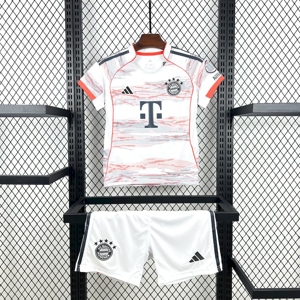 Bayern Munich Harry Kane 9 Kids Away Soccer Jersey 2025-2026