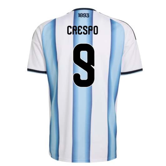 Argentina Hernán Crespo 9 Home Soccer Jersey World Cup 2026