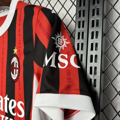 AC Milan Christian Pulisic 11 Home Soccer Jersey 2024/25