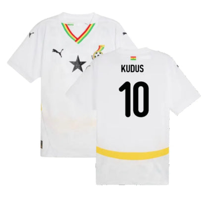 Ghana Mohammed Kudus 10 Away Soccer Jersey 2024/25