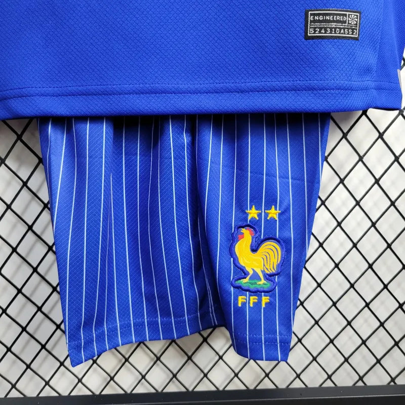 France Ibrahima Konaté 13 Kids Home Soccer Jersey Euro 2024