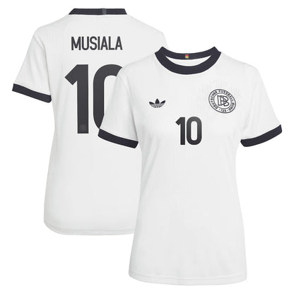 Germany Jamal Musiala 10 Women's Home Soccer Jersey Euro 2025
