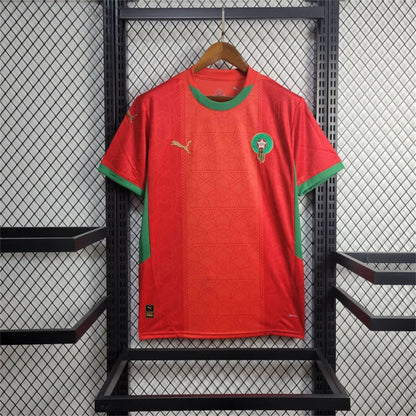 Morocco Hakim Ziyech 7 Home Soccer Jersey 2024/25