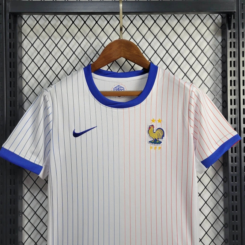 France Randal Kolo Muani 12 Kids Away Soccer Jersey Euro 2024