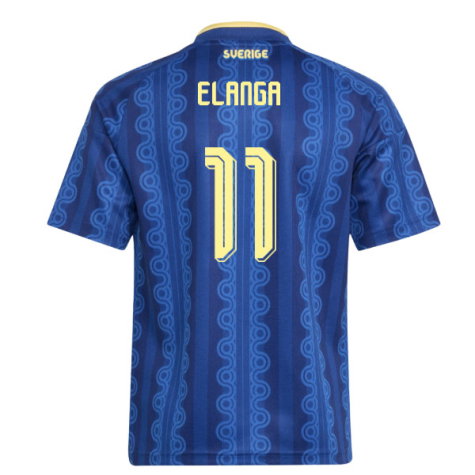 Sweden Anthony Elanga 11 Away Soccer Jersey World Cup 2026