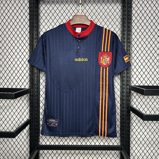 Spain Retro Away Soccer Jersey Euro Cup 1996