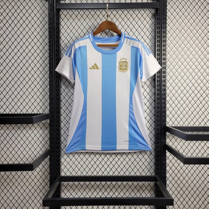 Women's Argentina Lionel Messi 10 Home Soccer Jersey 2024/25