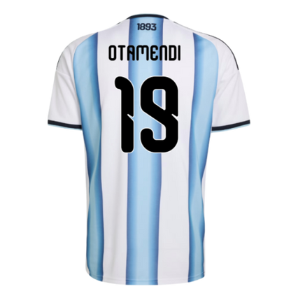 Argentina Nicolas Otamendi 19 Home Soccer Jersey World Cup 2026